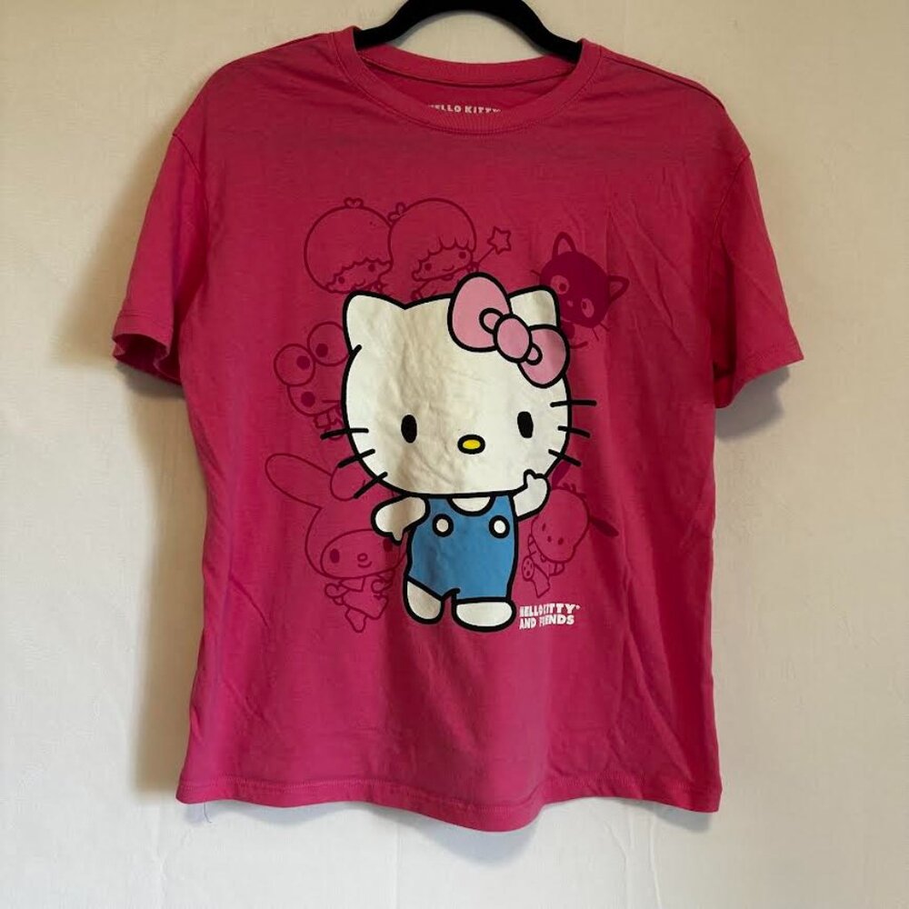 Sanrio Hello Kitty and Friends Character Design T-Shirt Size L - 11-13